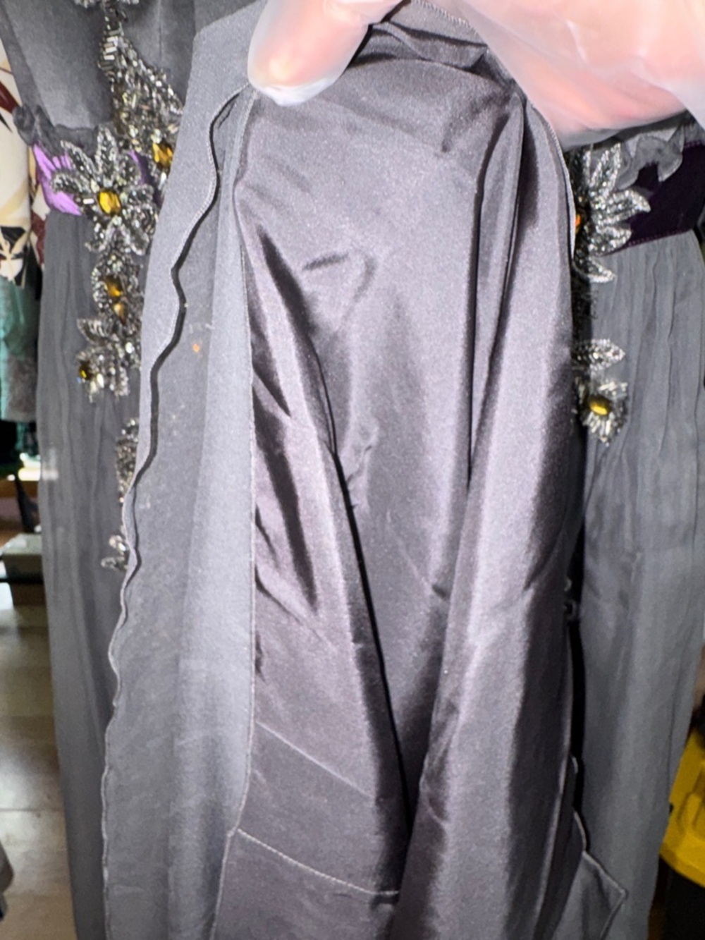 Authentic Alberta Ferretti Silk Beaded Maxi Dress Italy MSRP $4725 gala,goddess - Picture 11 of 17